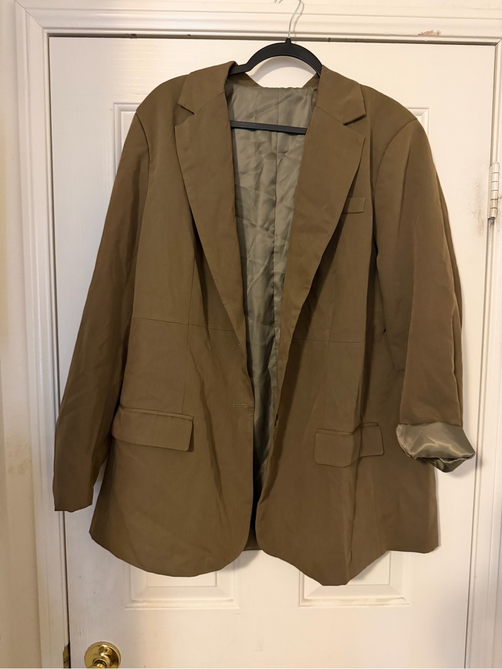 Olive Green Women's Blazer Jacket
